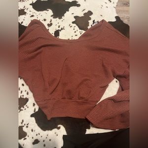 Lulus crop top open back